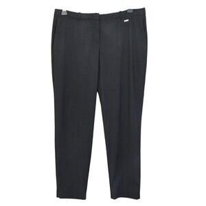 BOSS Tiluna Stretch Wool Slim Fit Trousers Charcoal in Size 8